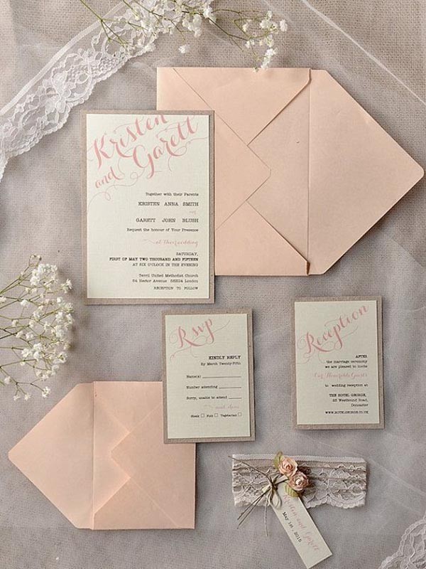 rustic weddings invitation are big hit these days