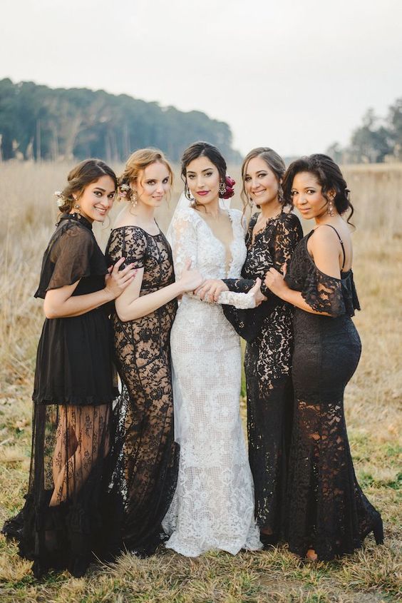 Don’t Miss These 22 Black Bridesmaid Dresses for Your Fall and Winter