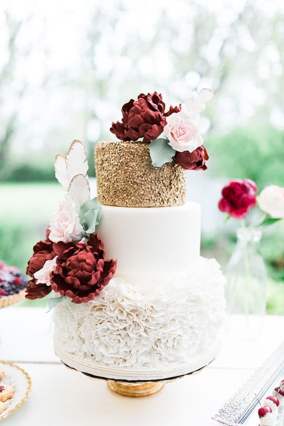 22 Romantic Burgundy and Rose Gold Fall Wedding Ideas Page 2