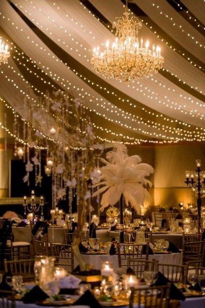 25 Black and Gold Great Gatsby-Inspired Wedding Ideas