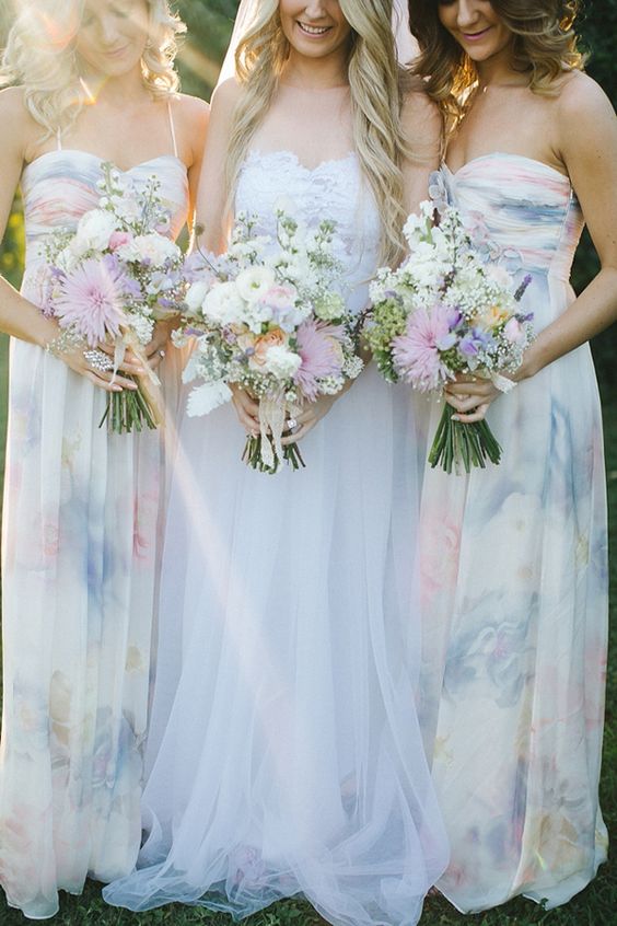 22 Floral Print Bridesmaid Dresses for Spring and Summer Weddings