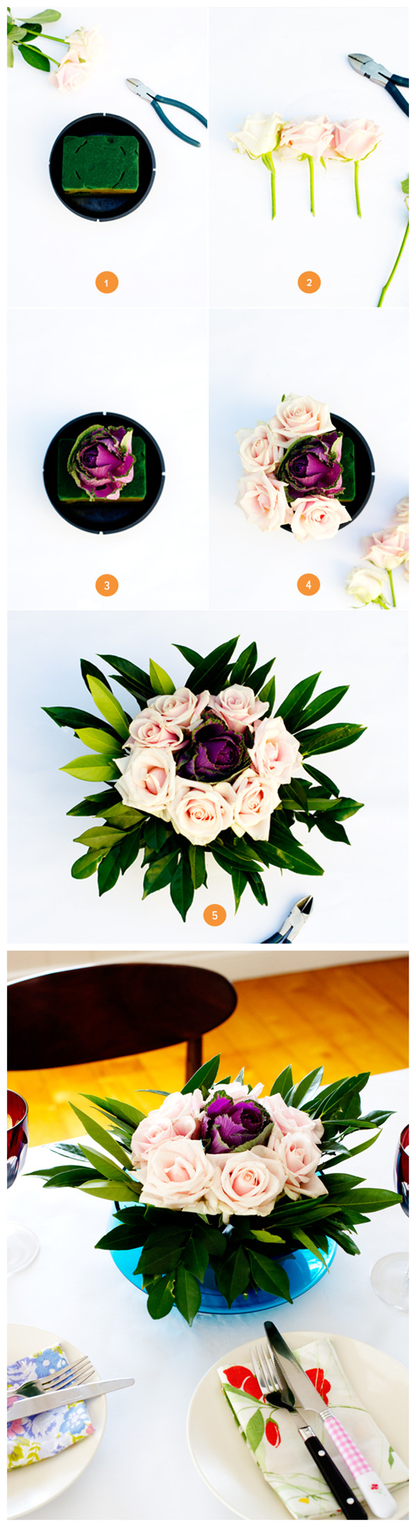 Floral Weding Centerpiece Step by Step