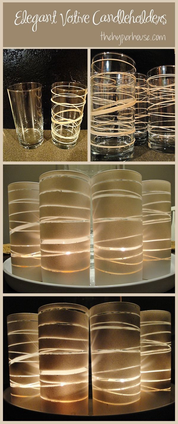 Elegant Home Décor DIY – Make Your Own Votive Candleholders