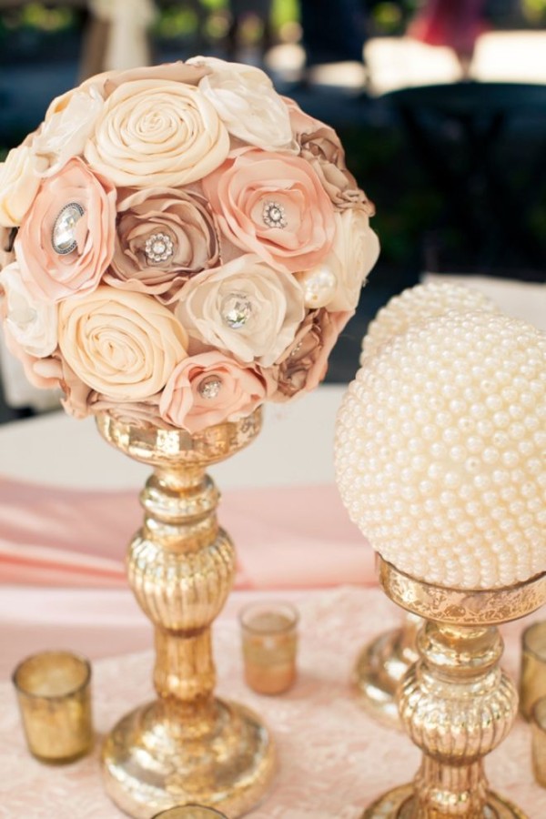 modern vintage wedding reception and table decor