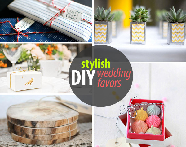 stylish diy wedding favors