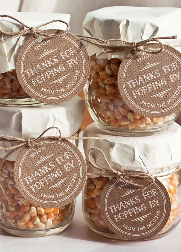 wedding favors An lovable way to thank guests - popcorn kernels