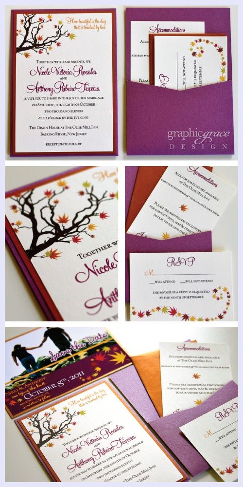 Fall Wedding invitations