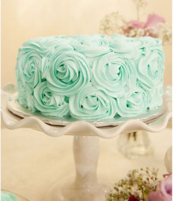 mint wedding cake ideas