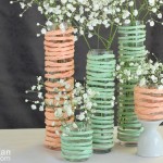 mint wedding  centerpieces