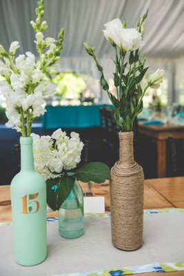 mint wedding decoration