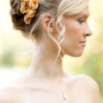 wedding hairstyles for short hair Bun-and-Curls