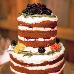 Pumpkin Blackberry Wedding Cake for Fall