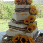 Sunflower Wedding Cakes for wedding