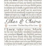 Traditional Wedding Vows Example Ideas I take you