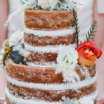 naked cake country rustic wedding cakes