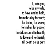 traditional vows for wedding