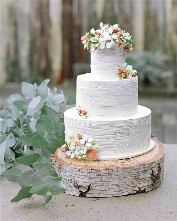 Martha Stewart Beautiful Rustic White Wedding Cakes
