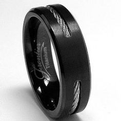  black mens wedding bands 