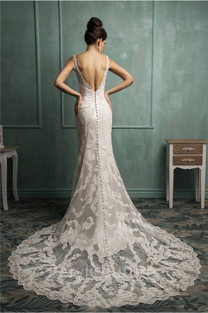 low back wedding dresses