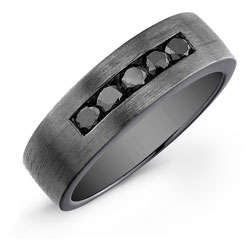  black mens wedding bands 