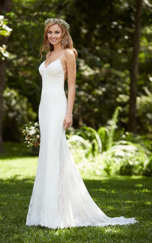 low back wedding dresses