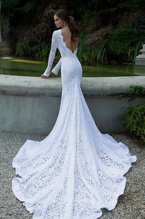 low back wedding dresses