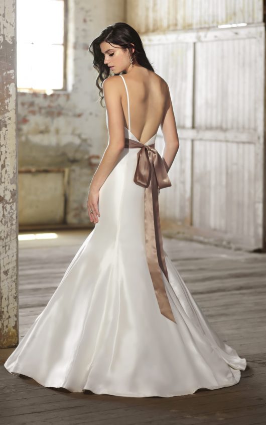 low back wedding dresses