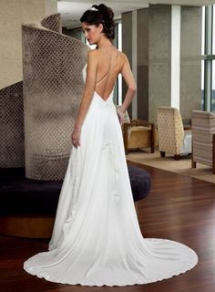 low back wedding dresses