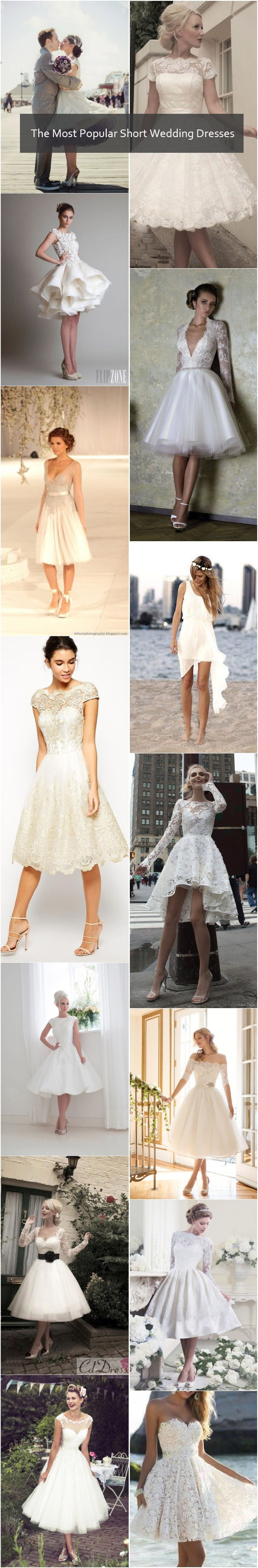 The Most Popular Short Wedding Dresses Ideas