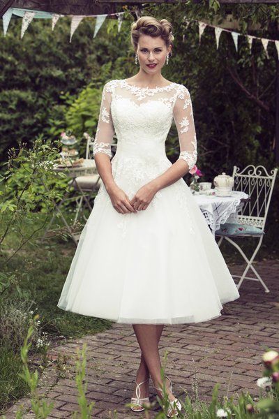 Tea Length Bridal and 50's Style Short Wedding Dresses