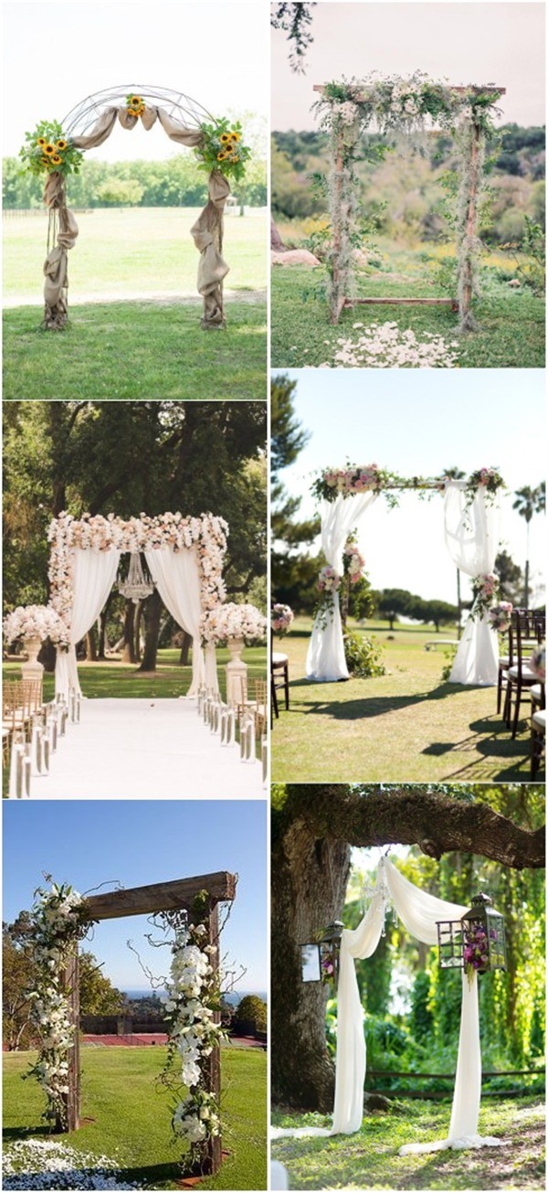 outdoor wedding arch ideas