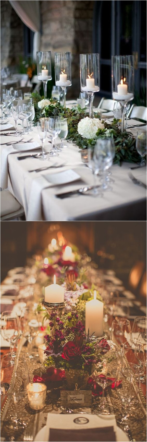 Christmas Wedding Table setting