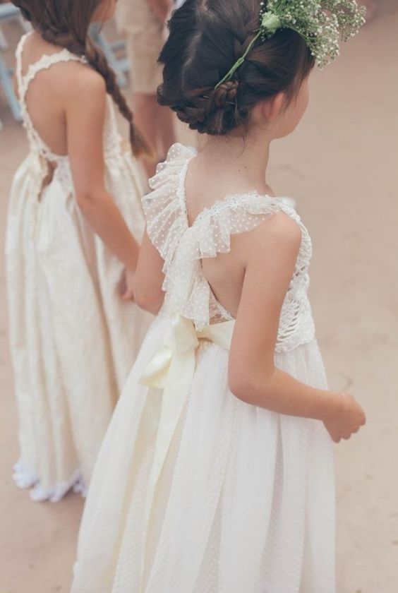 Simple and cute flower girl dresses