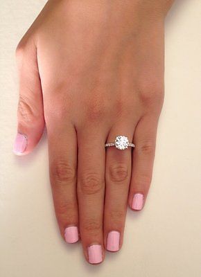 2.56 CT ROUND CUT D SI1 DIAMOND SOLITAIRE ENGAGEMENT RING 14K WHITE GOLD