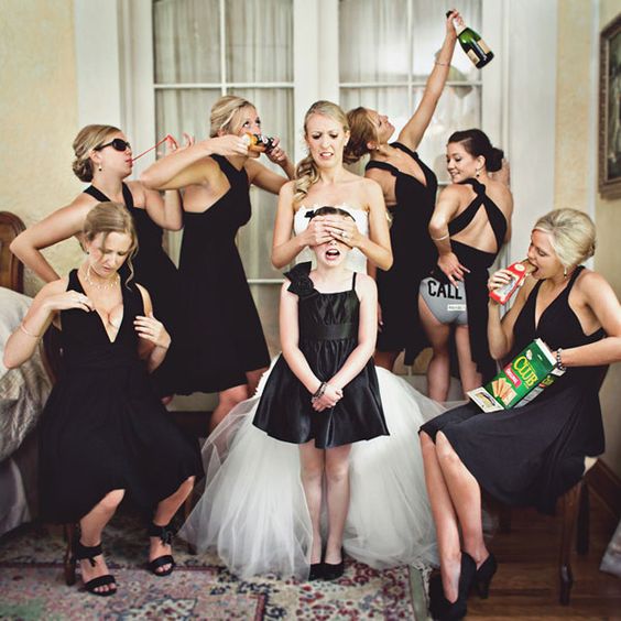 Fun bridal party pictures