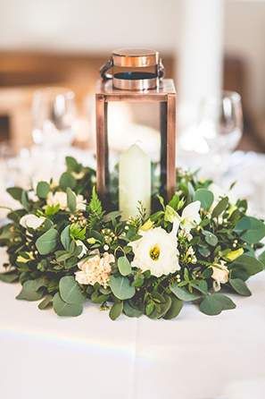 greenery centerpieces centerpiece table low