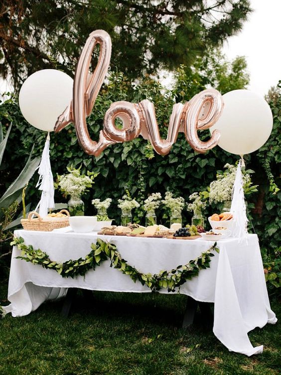LOVE - Rose Gold Balloon for Wedding or Engagement Decor