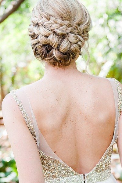 We love this braided updo