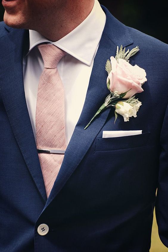 Elegant Rose Wedding Boutonniere Ideas