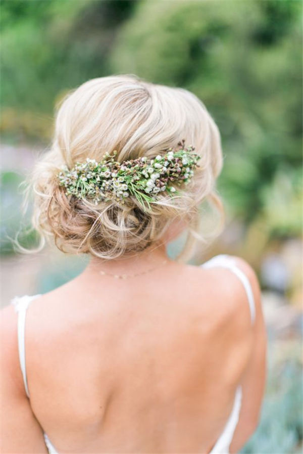 Fabulous Hair Adornments for the Bride Gorgeous with greenery