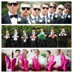 Groomsmen photo ideas. I like the superheroes picture