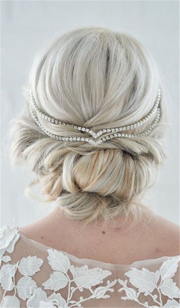 Hair Jewelry Wedding Head Chain Unique Bridal Headpiece Draped