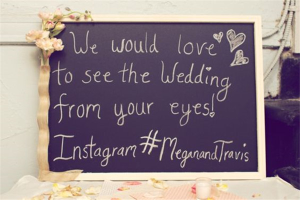 Instagram your wedding and get fun wedding hashtag