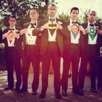 Super hero groomsmen photo ideas