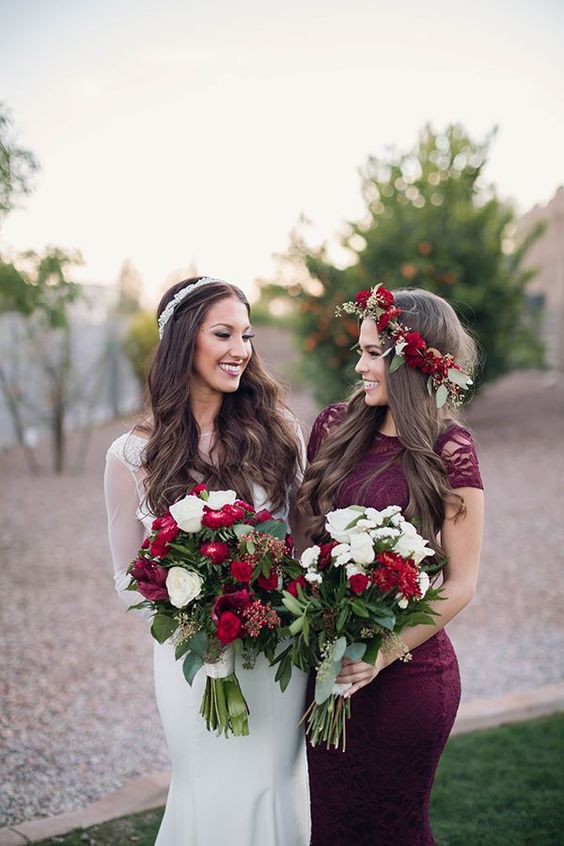 Beautiful portrait of the bride and bridesmaid by Unfading Beauty Photography