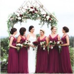 Breathtaking Burgundy Bridesmaid Dresses for Fall and Winter