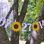 Custom Save The Date SUNFLOWER Wedding by SweetPaperSprinkles