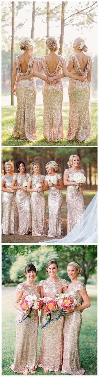 Sequin bridesmaid dress, short sleeve bridesmaid dresses