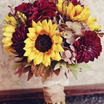 Sunflower Bouquets Wedding Flowers Photos on WeddingWire
