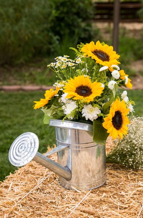 Sunflower wedding decor ideas